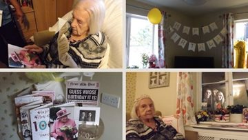 Netherton care home Resident celebrates centenary birthday with 100 yellow roses